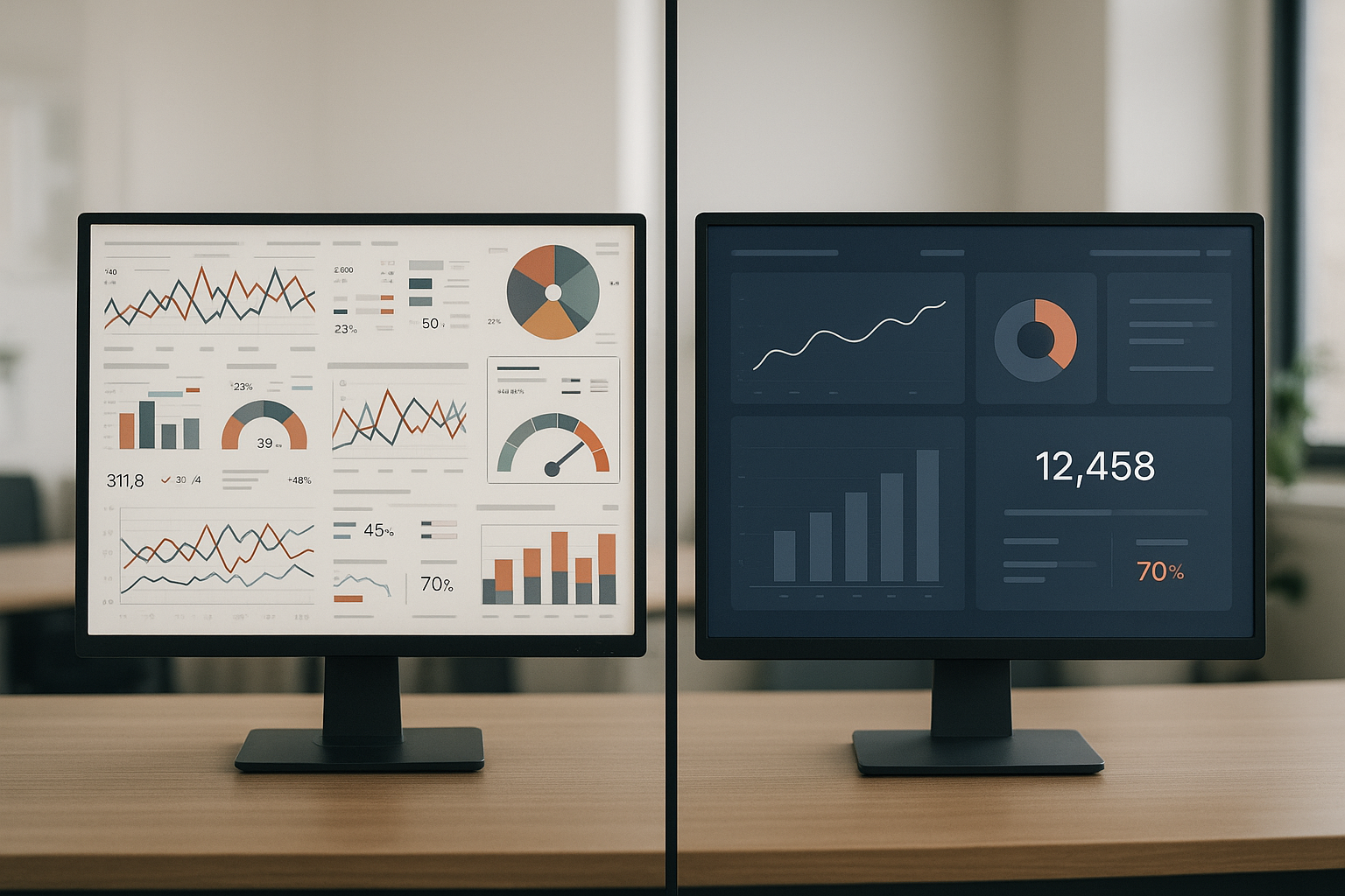 BankGauge visual: stylized gauge or dashboard